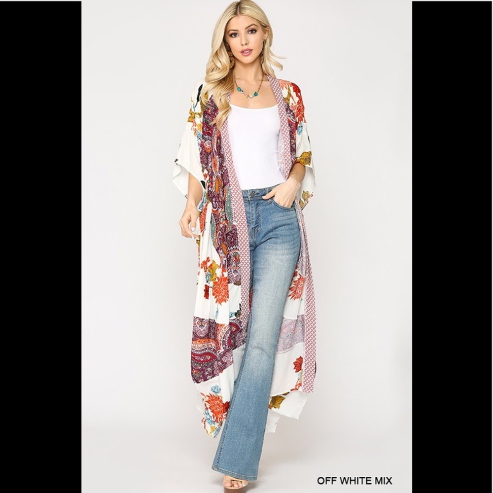 Multi pattern mixed loose fit contrast kim… - Picture 3 of 6